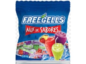 Bala Dura Mix de Sabores Azul Refrescante Freegells 475 gr - Riclan