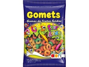 Bala de Goma Gomets Anel Frutas Ácidas 600g - Dori