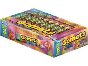 Bala de Goma Tubo Frutas c/30 - Dori